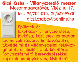 Giczi Csaba - Villanyszerelő mester